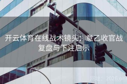 开云体育在线战术镜头：意乙收官战复盘与下注启示