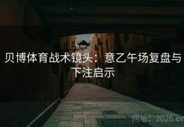 贝博体育战术镜头：意乙午场复盘与下注启示