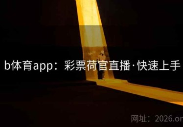 b体育app：彩票荷官直播·快速上手