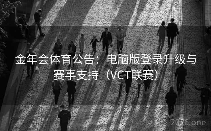 金年会体育公告：电脑版登录升级与赛事支持（VCT联赛）